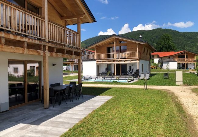 House in Inzell - Chalet with sauna & summer pool for 10 people